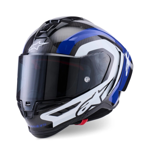 Alpinestars Alpinestars Supertech R10 Arius Helmet Black White Blue Gloss